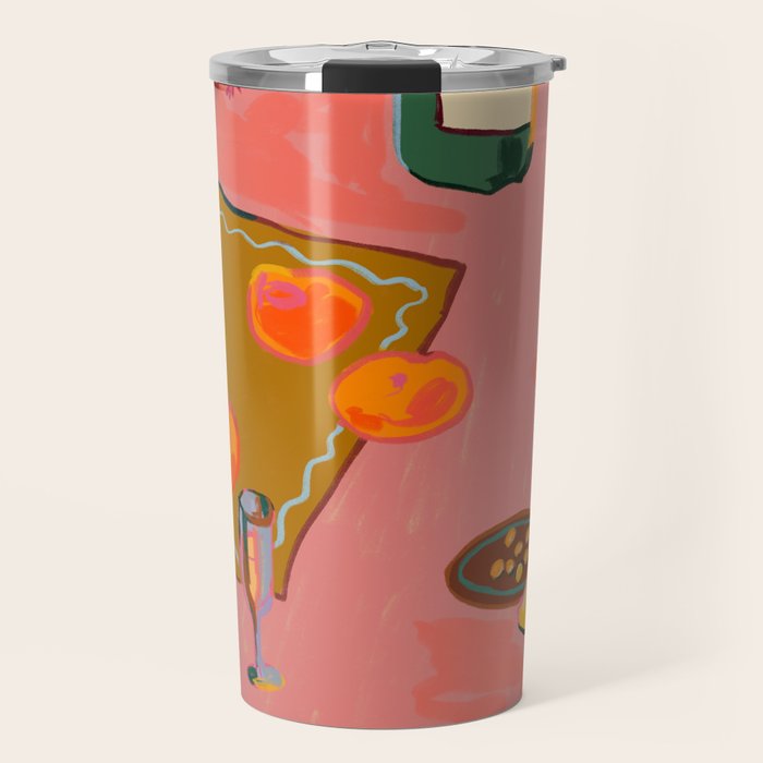 TANGERINES AND CHAMPAGNE Travel Mug Gallery Image 1