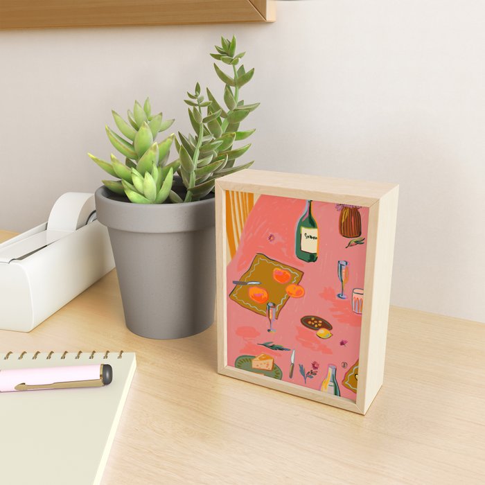 TANGERINES AND CHAMPAGNE Mini Art Print Gallery Image 2