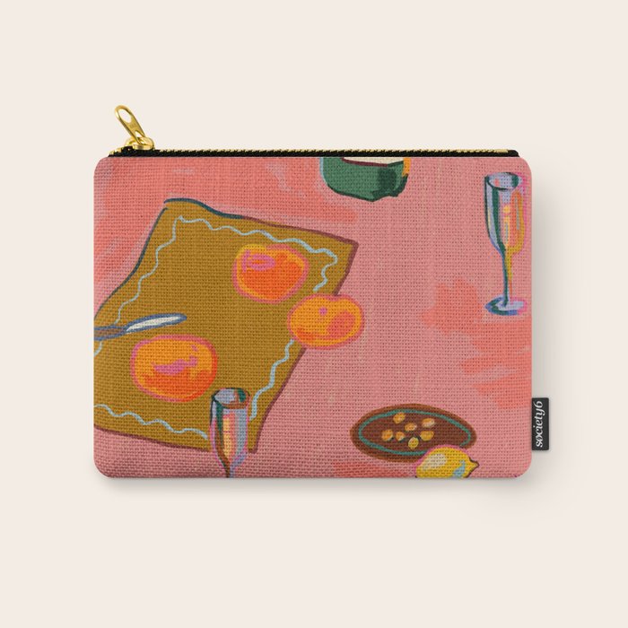 TANGERINES AND CHAMPAGNE Carry All Pouch Gallery Image 1