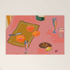 TANGERINES AND CHAMPAGNE Welcome Mat Gallery Image 1