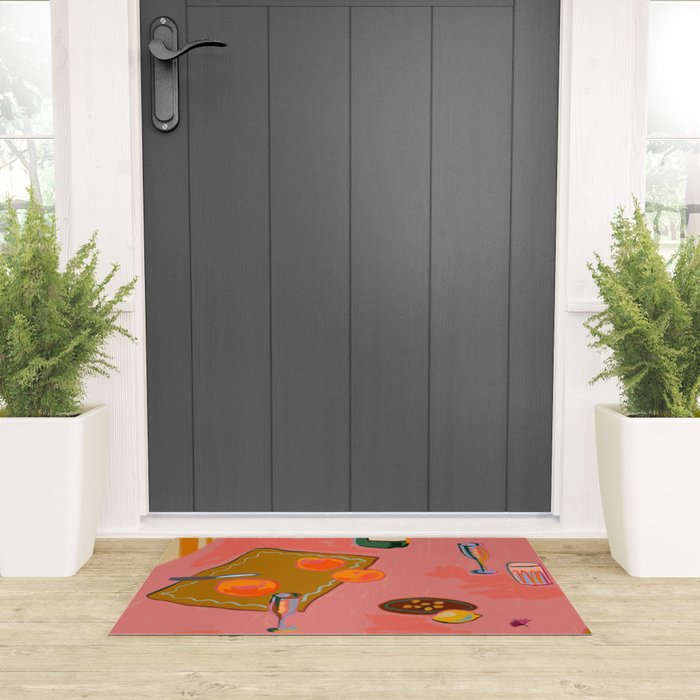 TANGERINES AND CHAMPAGNE Welcome Mat Gallery Image 3