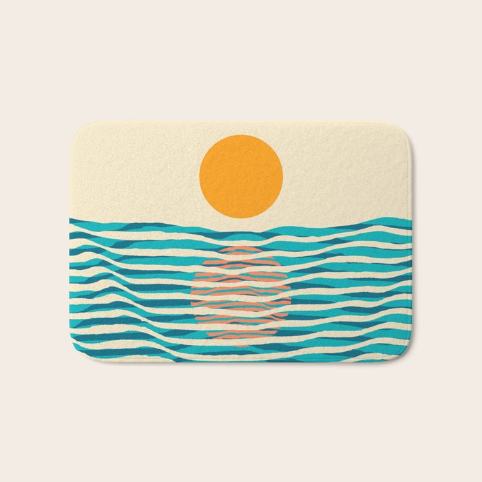 Ocean current Bath Mat Gallery Image 1