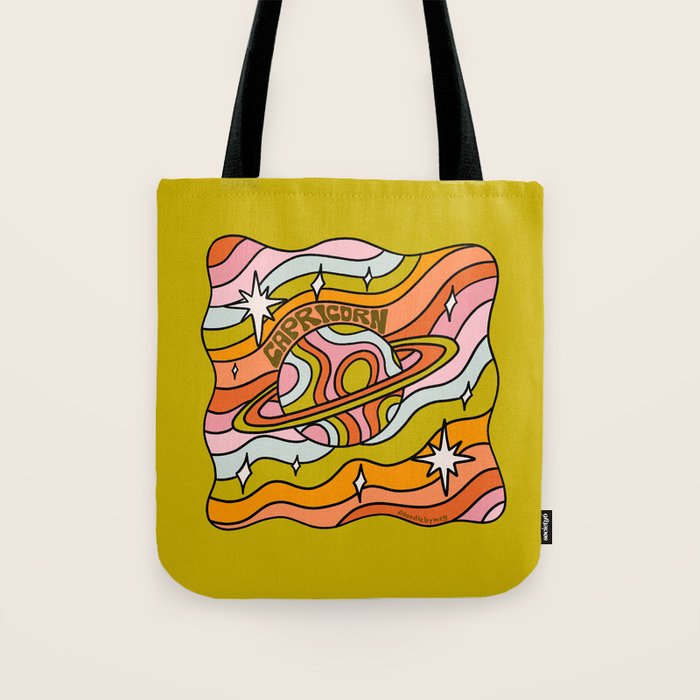 Capricorn Planet Tote Bag Gallery Image 1