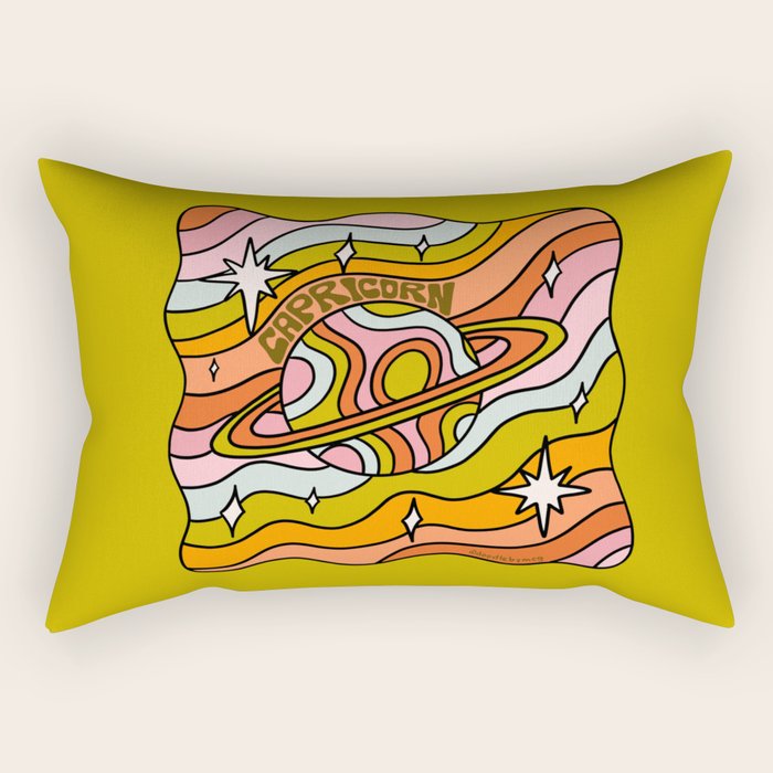 Capricorn Planet Rectangular Pillow Gallery Image 2