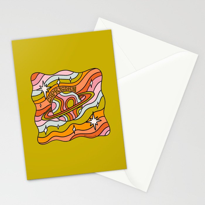 Capricorn Planet Stationery Card Gallery Image 2