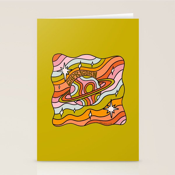 Capricorn Planet Stationery Card Gallery Image 2