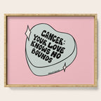 Cancer Conversation Heart Serving Tray Gallery Image 1