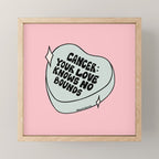 Cancer Conversation Heart Mini Art Print Gallery Image 1