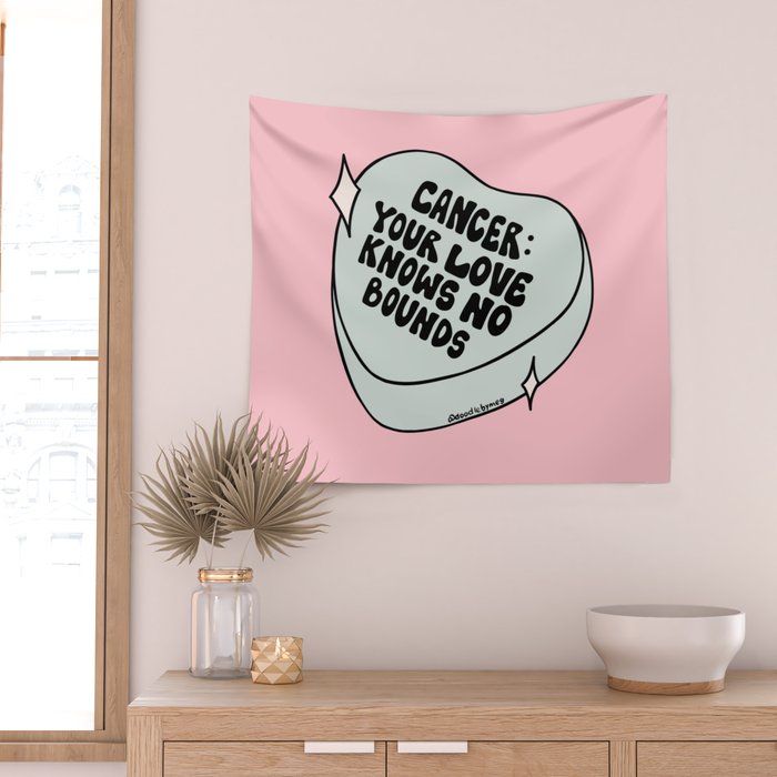 Cancer Conversation Heart Wall Tapestry Gallery Image 2