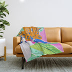 Cat Lady Throw Blanket Gallery Image 1
