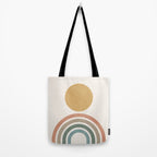 Mid-Century Modern Rainbow Tote Bag Gallery Image 2