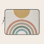 Mid-Century Modern Rainbow Laptop Sleeve Gallery Image 1