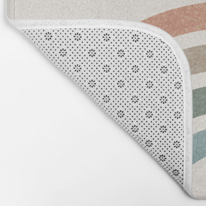Mid-Century Modern Rainbow Bath Mat Gallery Image 2