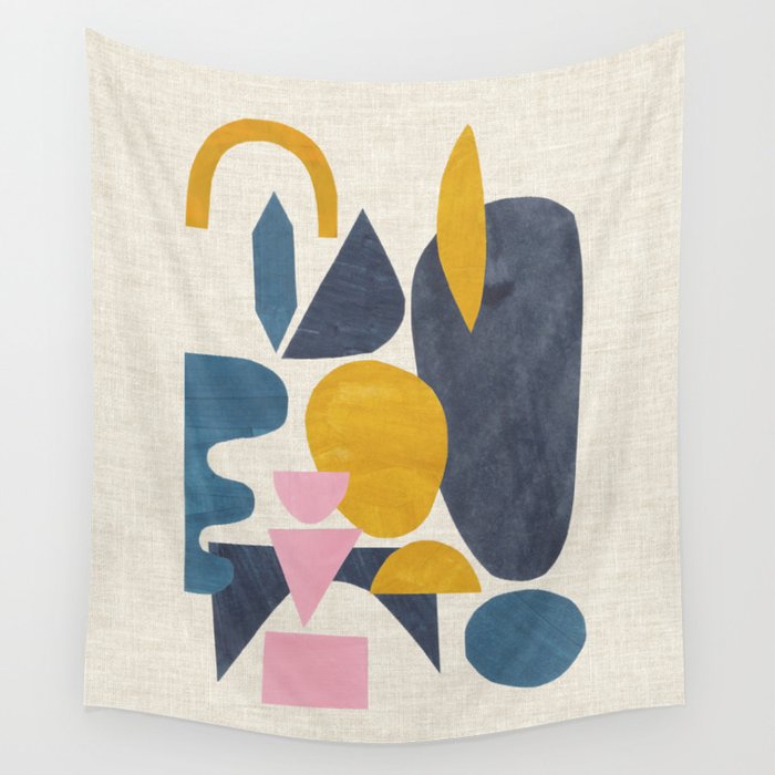 Sunny Blues Wall Tapestry Gallery Image 1