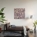 Mermaid Purple and Silver Wood Wall Art Gallery Image 2