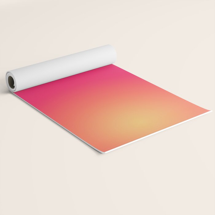 Find Your Fire - Pink Aura Gradient Yoga Mat Gallery Image 2