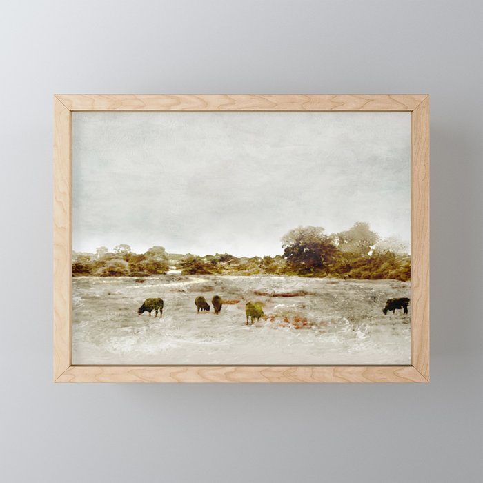 Cows By The Sea Mini Art Print Gallery Image 1