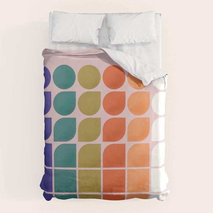 Colorful Changing Shapes Duvet Cover Gallery Image 1