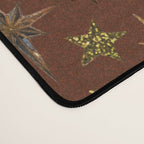 Vintage Star Collage Print in Rust Desk Mat Gallery Image 4