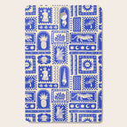 Vintage tropical summer patchwork tapestry pattern Cutting Board Gallery Image 1