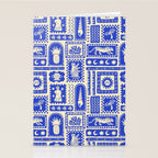 Vintage tropical summer patchwork tapestry pattern Stationery Card Gallery Image 2