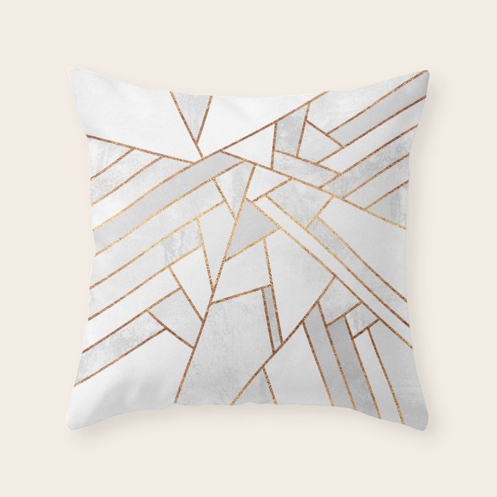 White Night Throw Pillow Gallery Image 6