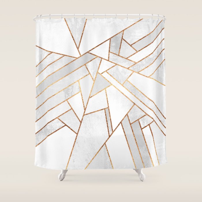 White Night Shower Curtain Gallery Image 1