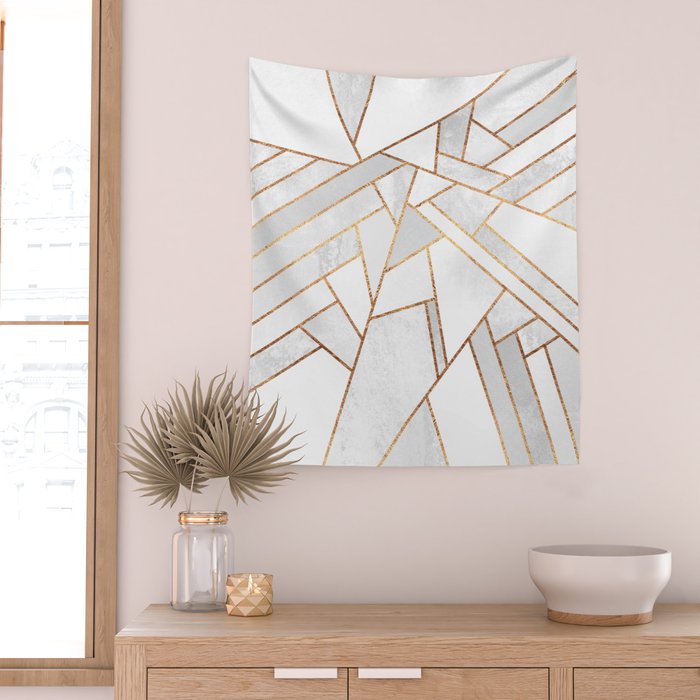 White Night Wall Tapestry Gallery Image 2