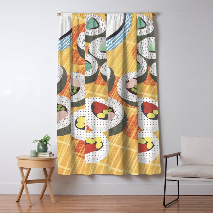 Sushi Window Curtain Gallery Image 1