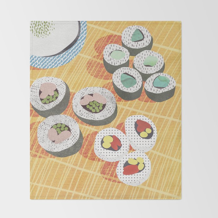 Sushi Throw Blanket Gallery Image 2