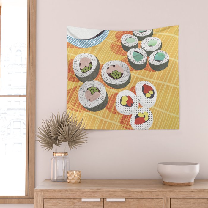 Sushi Wall Tapestry Gallery Image 2