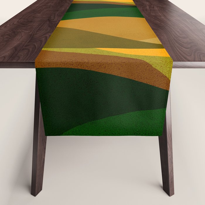 Abstraction_NEW_SUN_LANDSCAPE_SPRING_Minimalism_001B Table Runner Gallery Image 1