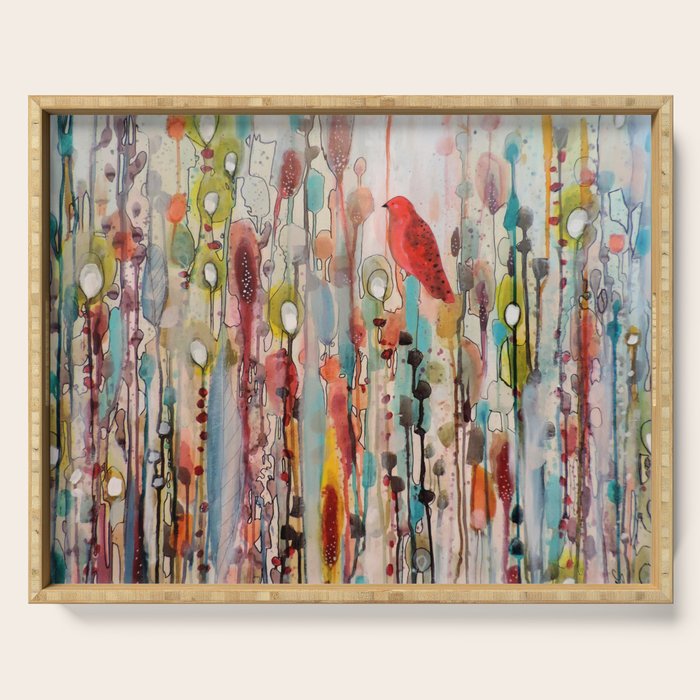 la vie comme un passage Serving Tray Gallery Image 1