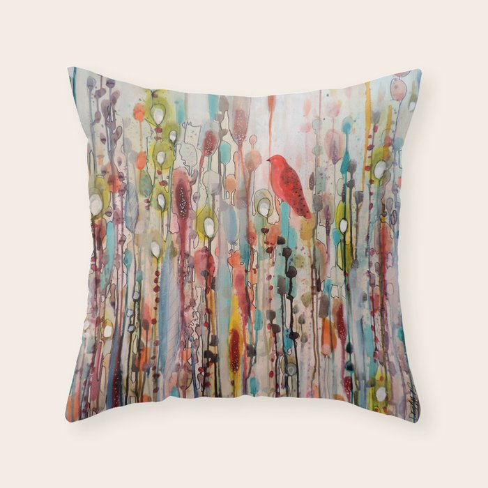 la vie comme un passage Throw Pillow