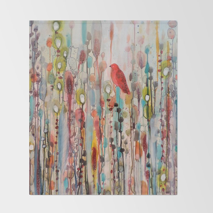 la vie comme un passage Throw Blanket Gallery Image 2