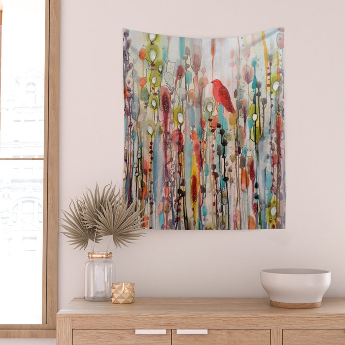 la vie comme un passage Wall Tapestry Gallery Image 2