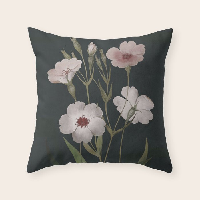 Garden Flowers 6 Throw Pillow Gallery Image 1