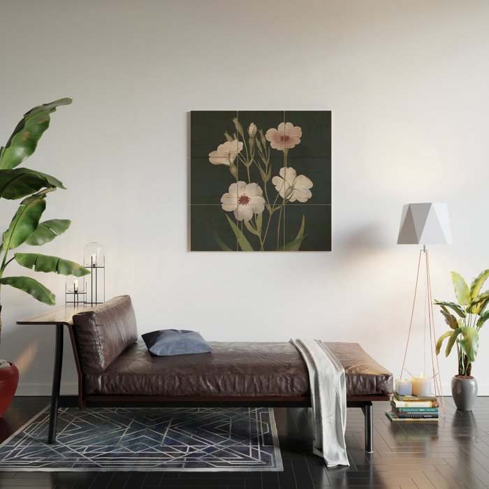 Garden Flowers 6 Wood Wall Art Gallery Image 2