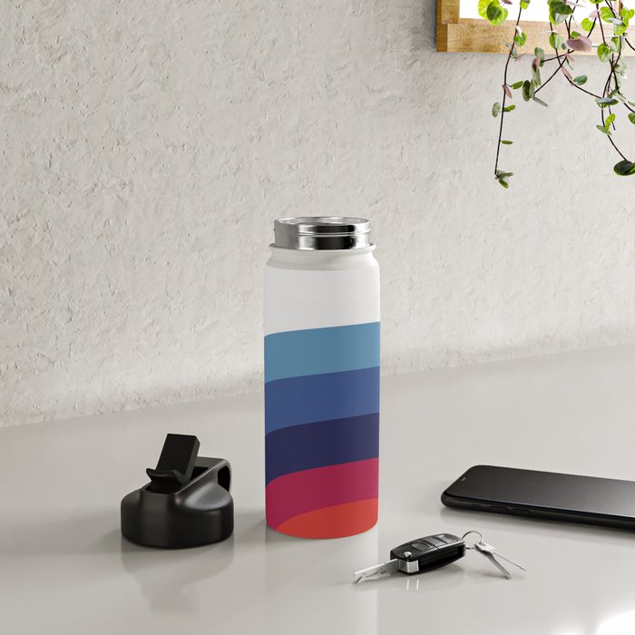 Retro Sunset Wave Vibes Water Bottle Gallery Image 4