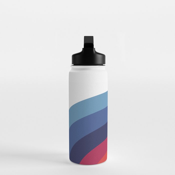 Retro Sunset Wave Vibes Water Bottle Gallery Image 3