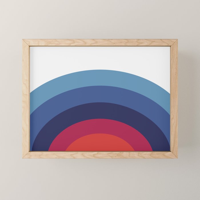 Retro Sunset Wave Vibes Mini Art Print Gallery Image 1