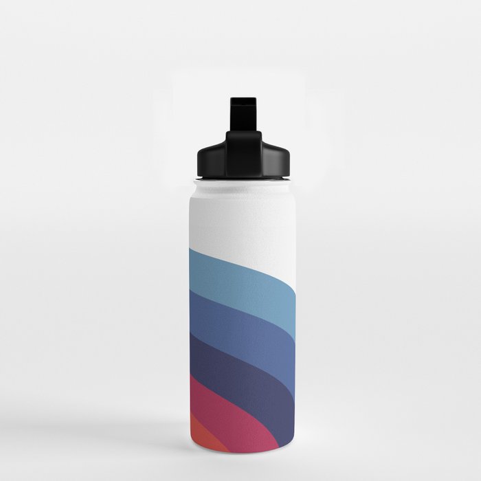 Retro Sunset Wave Vibes Water Bottle Gallery Image 2