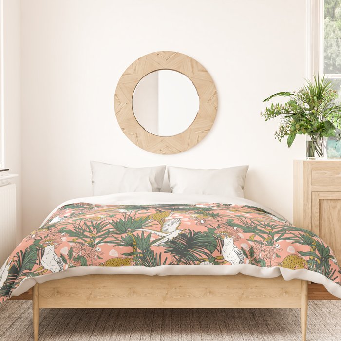 ANIMALS IN THE RAINFOREST I Duvet Cover Gallery Image 3