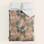 ANIMALS IN THE RAINFOREST I Duvet Cover Gallery Image 6
