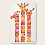 Giraffes - Fiery Palette Cutting Board Gallery Image 1