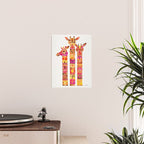 Giraffes - Fiery Palette Poster Gallery Image 2