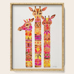 Giraffes - Fiery Palette Serving Tray Gallery Image 1
