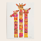 Giraffes - Fiery Palette Poster Gallery Image 4