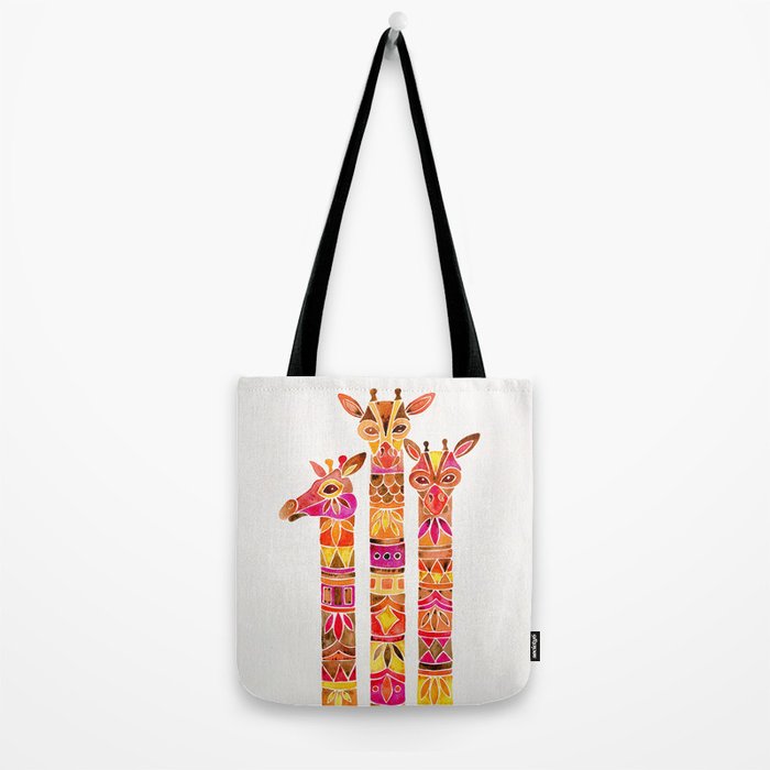 Giraffes - Fiery Palette Tote Bag Gallery Image 2