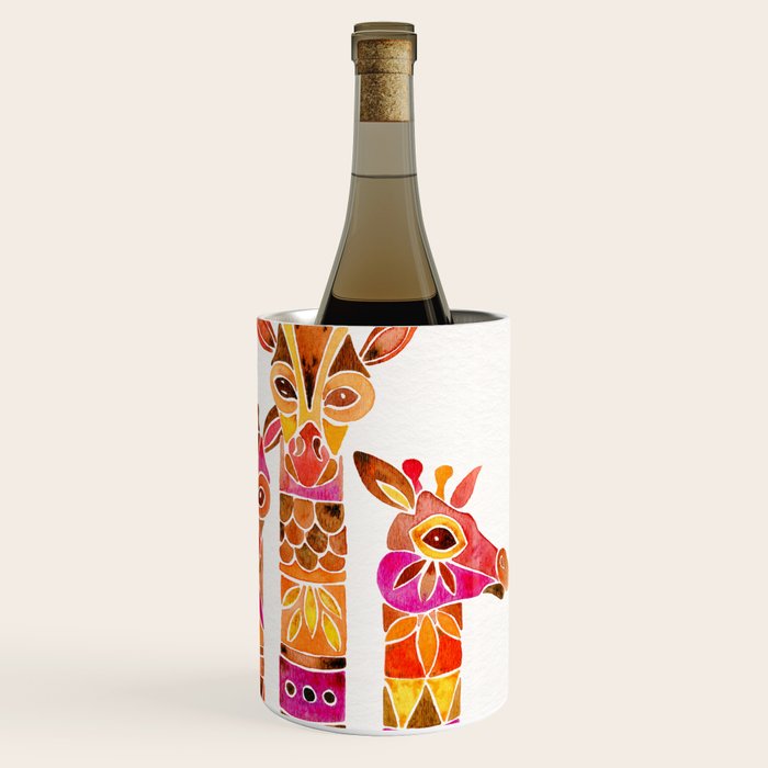Giraffes - Fiery Palette Wine Chiller Gallery Image 3